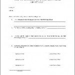 Affidavit Form Free