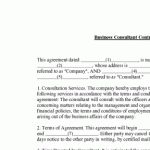 Contract Forms For Business