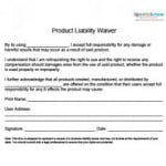 Waiver Of Liability Example