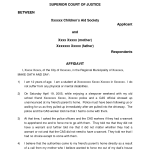 Affidavit Sample Letters