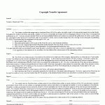 Copyright Transfer Agreement Template