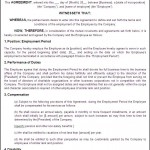 Employment Agreement Sample