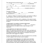 Employment Agreement Sample