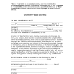 General Warranty Deed Sample