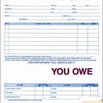 I Owe You Form I Owe You Form