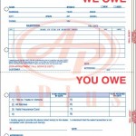 I Owe You Form I Owe You Form