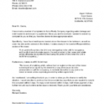 Landlord Complaint Letter 