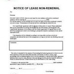 Non Renewal Of Lease Non Renewal Of Lease