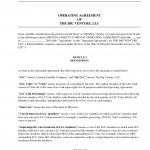 Operation Agreement Form