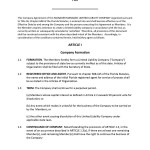 Operation Agreement Form