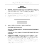 Operation Agreement Form