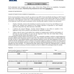 Parental Medical Consent Form Template Parental Medical Consent Form Template