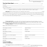 Quitclaim Deed Template