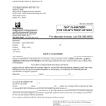 Quitclaim Deed Template