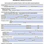 Rental Lease Application Template 