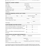 Rental Lease Application Template 
