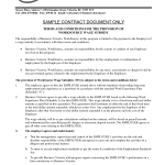 Sample Business Contract