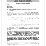 Sample Rent Increase Letter To Tenant 