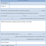 Affidavits Sworn Sample Affidavits Sworn Sample