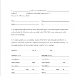 Bill Of Sale For Car