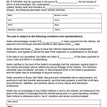 Bill Of Sale For Car