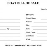 Boat Bill Of Sale