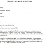 Business Loan Application Letter Sample