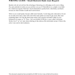 Business Loan Application Letter Sample