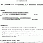 Car Loan Agreement Template