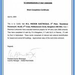 Certificate Of Work Completion Certificate Of Work Completion