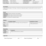 Change Order Form Template