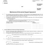 Child Support Agreement Template