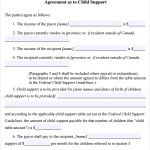 Child Support Agreement Template