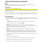 Computer Service Contracts