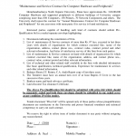 Computer Service Contracts