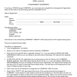 Consignment Agreement Template Consignment Agreement Template