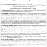 Consignment Contract