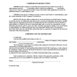 Corporate Minutes Sample