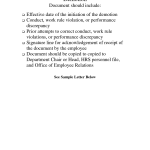 Demotion Letter Template