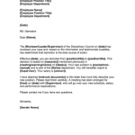Demotion Letter Template