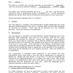 Demotion Letter Template