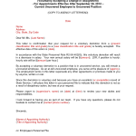 Demotion Letter Template