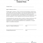 Drug Test Consent Form