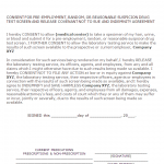 Drug Test Consent Form