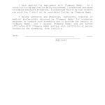 Drug Test Consent Form