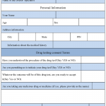 Drug Test Form