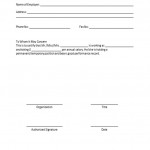 Employment Verification Form Template