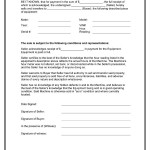 Equipment Bill Of Sale Template 