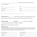 Equipment Bill Of Sale Template 