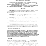 Equipment Leasing Agreement
